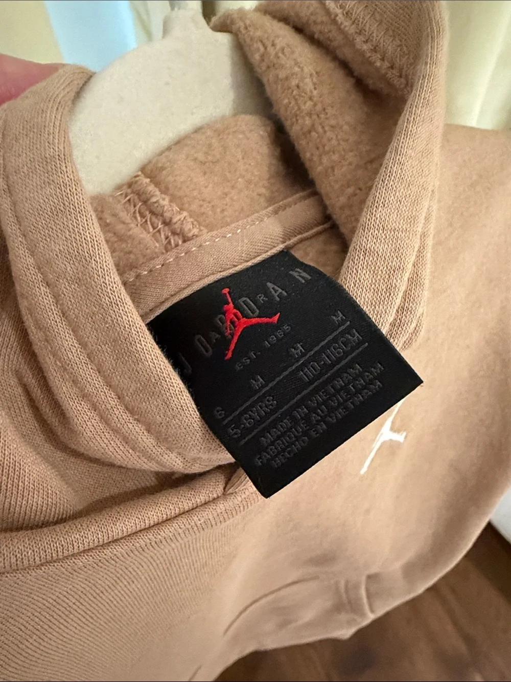 Jordan - Kids Brooklyn Fleece Hoodie & Jogger Set – Neutral Tan - Size: 6Y